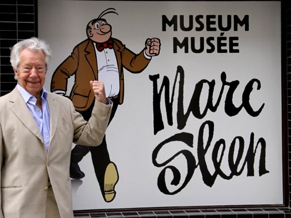 Marc Sleen voor het museum